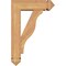 Ekena Millwork Funston Arts and Crafts Smooth Bracket w/ Offset Brace, Western Red Cedar, 5 1/2"W x 16"D x 24"H BKT0604X16X24FST03SWR - alternate 4